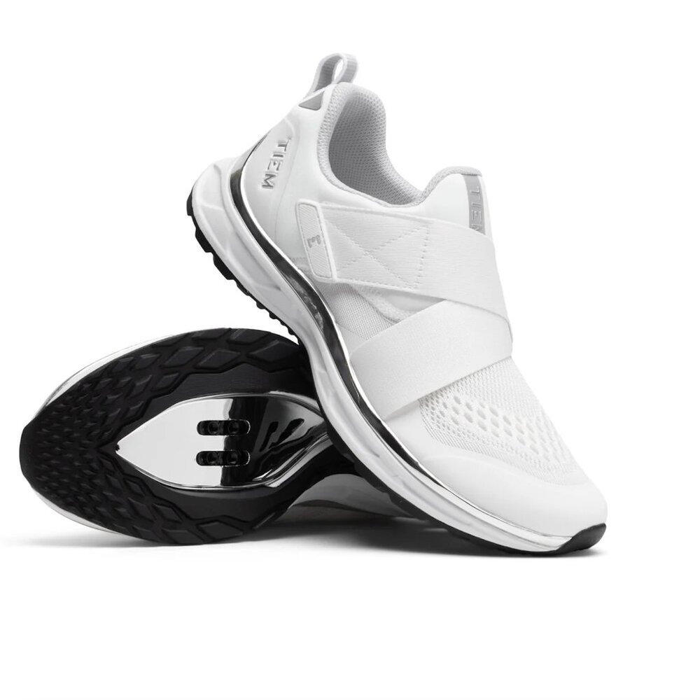 TIEM Women's Slipstream Cycling Shoe (Size 9 Women) with SPD cleat set attached